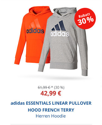 adidas ESSENTIALS LINEAR PULLOVER HOOD FRENCH TERRY