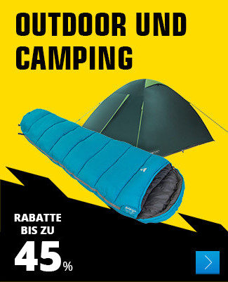 Outdoor und Camping – Rabatte bis zu 45 %
