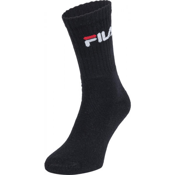 Fila UNISEX SPORT 3P Unisex Ponožky, černá, Veľkosť 43-46
