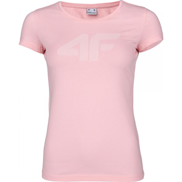 4F WOMEN´S T-SHIRT Dámské Tričko, Růžová, Veľkosť XS