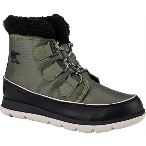 E-shop Sorel EXPLORER CARNIVAL Dámská zimní obuv, tmavě zelená, velikost 36.5