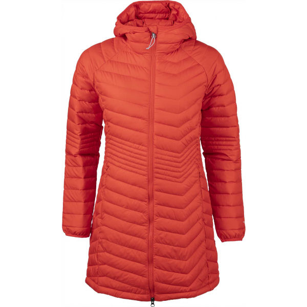 E-shop Columbia POWDER LITE MID JACKET Dámská dlouhá zimní bunda, oranžová, velikost