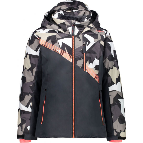 E-shop CMP KID GIRL JACKET Dívčí lyžařská bunda, tmavě šedá, velikost