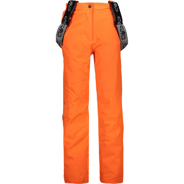 E-shop CMP KID GIRL SALOPETTE Dívčí lyžařské kalhoty, oranžová, velikost