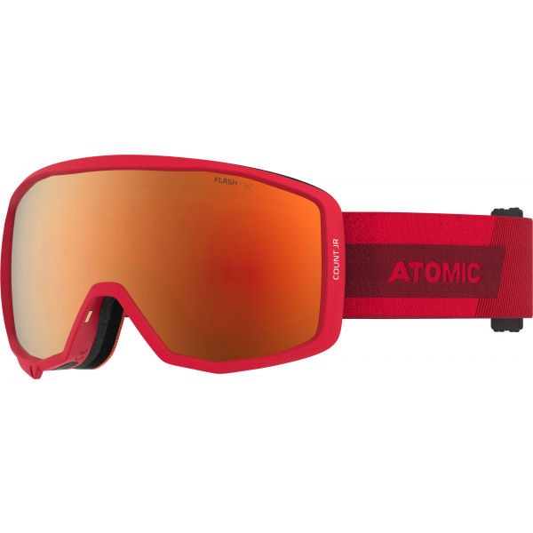 E-shop Atomic COUNT JR SPHERICAL Juniorské lyžařské brýle, červená, velikost
