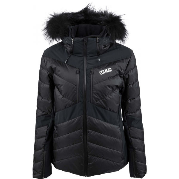 E-shop Colmar L.DOWN JACKET+F Dámská péřová lyžařská bunda, černá, velikost