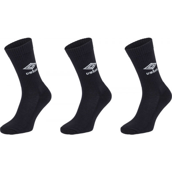 Umbro SPORTS SOCKS 3 PACK Ponožky, černá, Veľkosť S