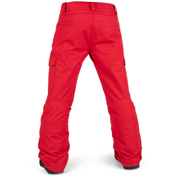 Volcom CARGO INS Dětské Zateplené Snowboardové Kalhoty, červená, Veľkosť XL