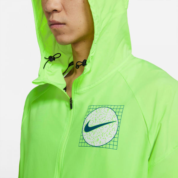Nike ESSENTIAL Pánská Běžecká Bunda, Reflexní Neon, Veľkosť M