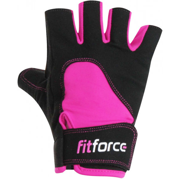 E-shop Fitforce K8 Dámské fitness rukavice, růžová, velikost