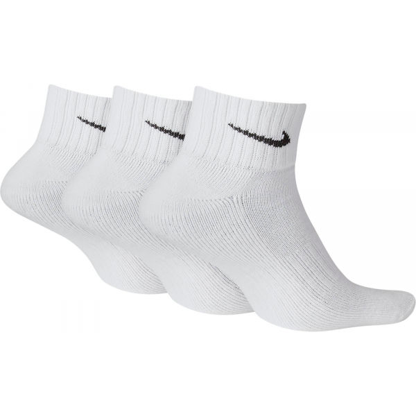 Nike 3PPK VALUE COTTON QUARTER Tréninkové Ponožky, Bílá, Veľkosť S