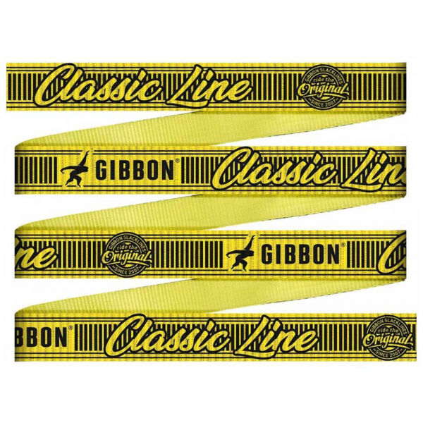 GIBBON CLASSICLINE Slackline Set, žlutá, Veľkosť UNI