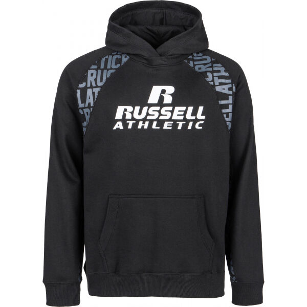 E-shop Russell Athletic PULLOVER HOODY Pánská mikina, černá, velikost M