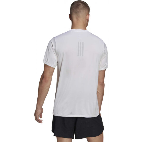 Adidas DESIGNED FOR RUNNING Pánské Běžecké Tričko, Bílá, Veľkosť M