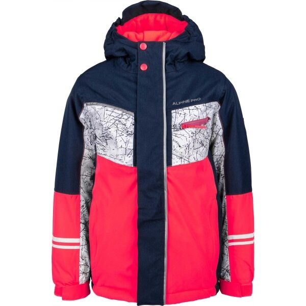 E-shop ALPINE PRO JONO Dívčí lyžařská bunda, růžová, velikost