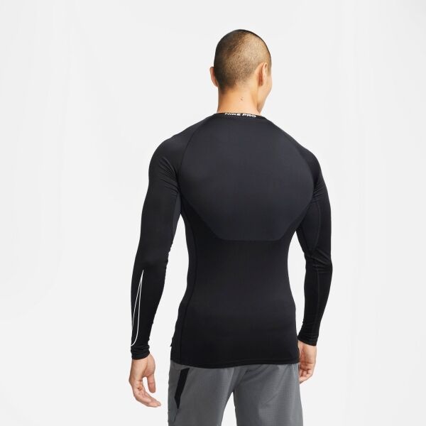 Nike PRO DRI-FIT Pánské Triko S Dlouhým Rukávem, černá, Veľkosť S