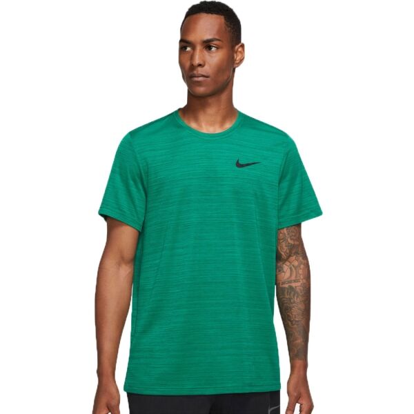 Nike DRI-FIT SUPERSET Pánské Tréninkové Tričko, Tmavě Zelená, Veľkosť L
