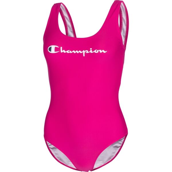 Champion SWIMMING SUIT Dámské Jednodílné Plavky, Růžová, Veľkosť S