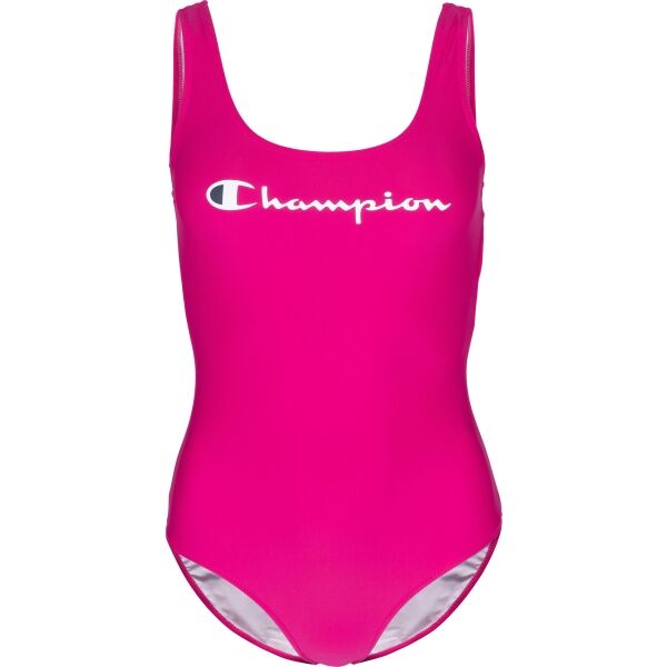 Champion SWIMMING SUIT Dámské Jednodílné Plavky, Růžová, Veľkosť S