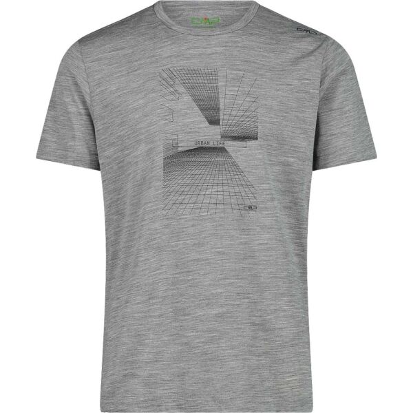 E-shop CMP Pánské triko Pánské triko s krátkým rukávem, šedá, velikost XXXXL