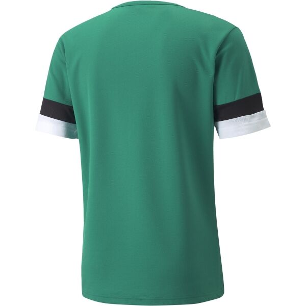 Puma TEAMRISE JERSEY TEE Pánské Fotbalové Triko, Zelená, Veľkosť L