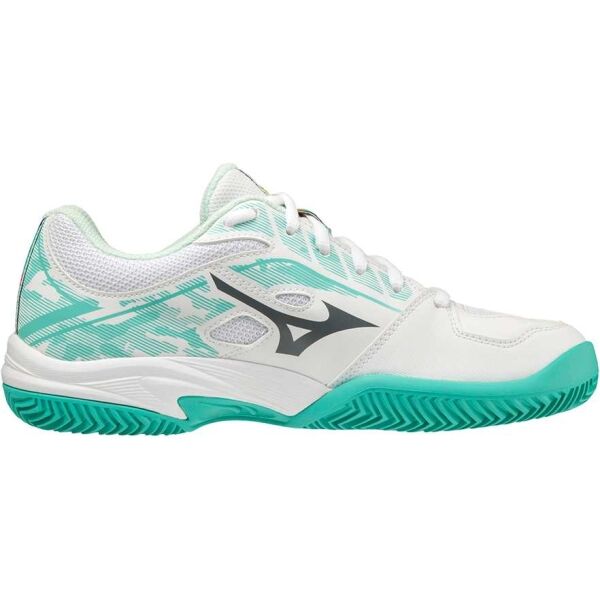 E-shop Mizuno BREAKSHOT 3 CC Dámská tenisová obuv, bílá, velikost 36.5