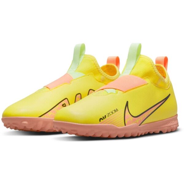 Nike ZOOM MERCURIAL VAPOR 15 ACADEMY Dětské Turfy, žlutá, Veľkosť 37.5