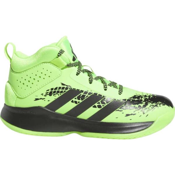 E-shop adidas CROSS EM UP 5 K WIDE Chlapecká basketbalová obuv, zelená, velikost 36 2/3