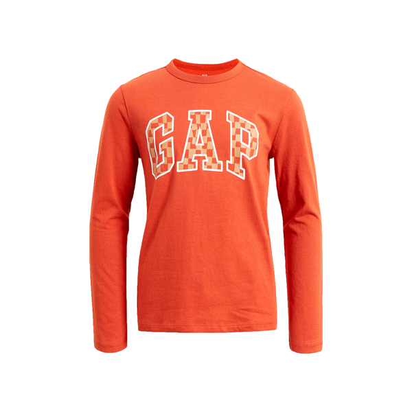 E-shop GAP LOGO Chlapecké tričko, oranžová, velikost