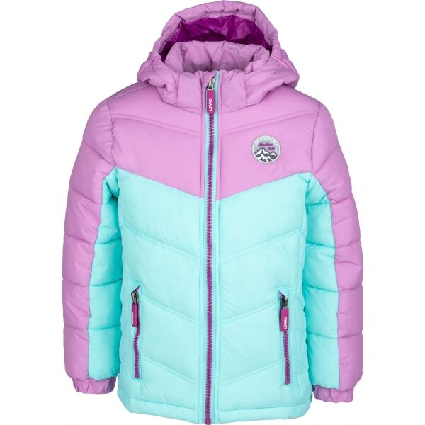 E-shop Lewro CASEY Dětská prošívaná bunda, fialová, velikost