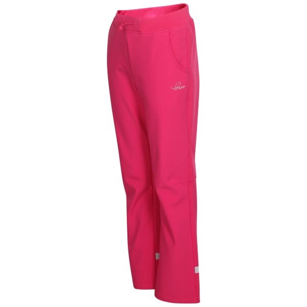 E-shop Lewro CARNOLO Dívčí softshellové kalhoty, růžová, velikost