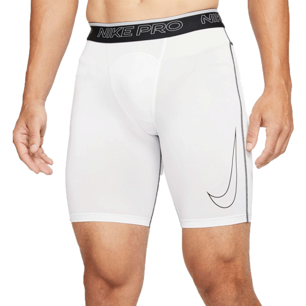 Nike PRO DRI-FIT Pánské Sportovní šortky, Bílá, Veľkosť S