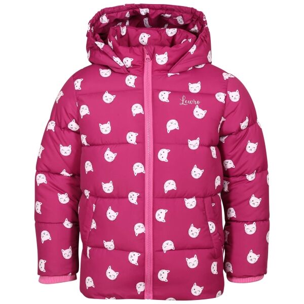 E-shop Lewro AVERIN Dětská zimní bunda, fialová, velikost