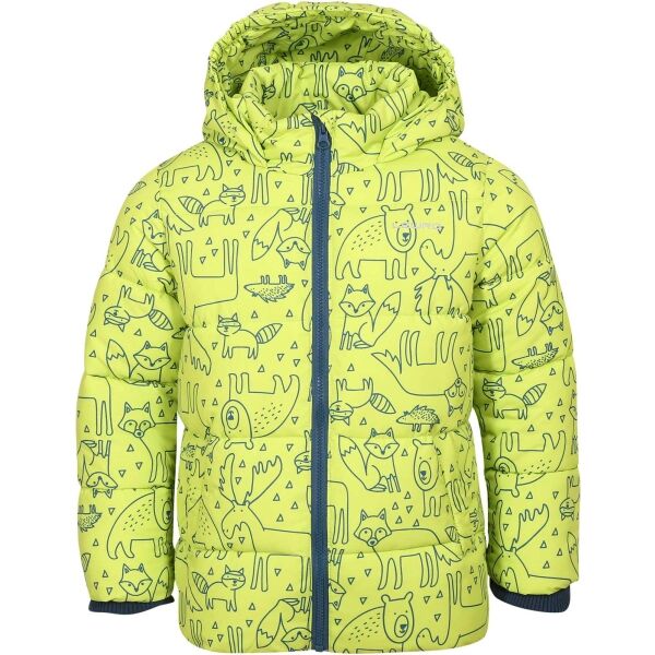 E-shop Lewro AVERIN Dětská zimní bunda, světle zelená, velikost