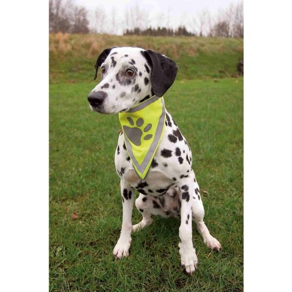 TRIXIE REFLECTIVE DOG SCARF L-XL Reflexní šátek Pro Psa, žlutá, Veľkosť UNI