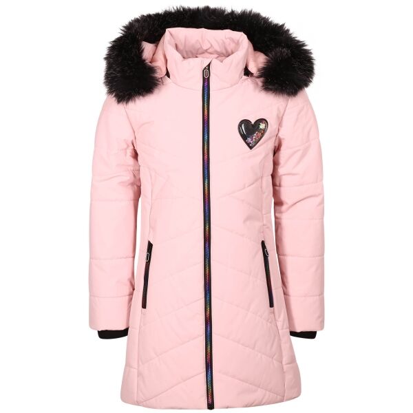 E-shop Lewro ALVINA Dívčí zimní kabát, růžová, velikost
