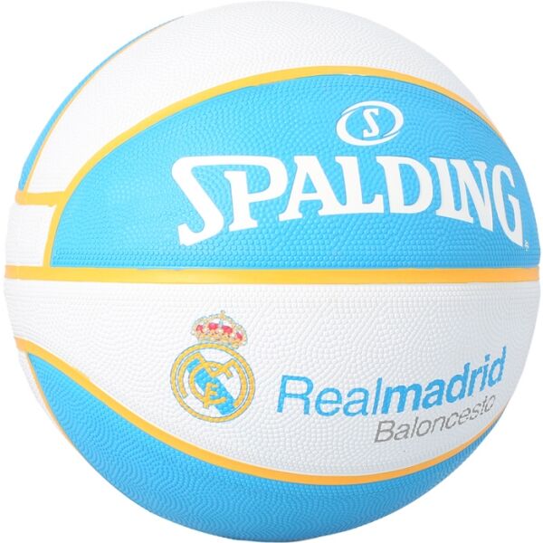Spalding REAL MADRID EL TEAM Basketbalový Míč, Bílá, Veľkosť 7