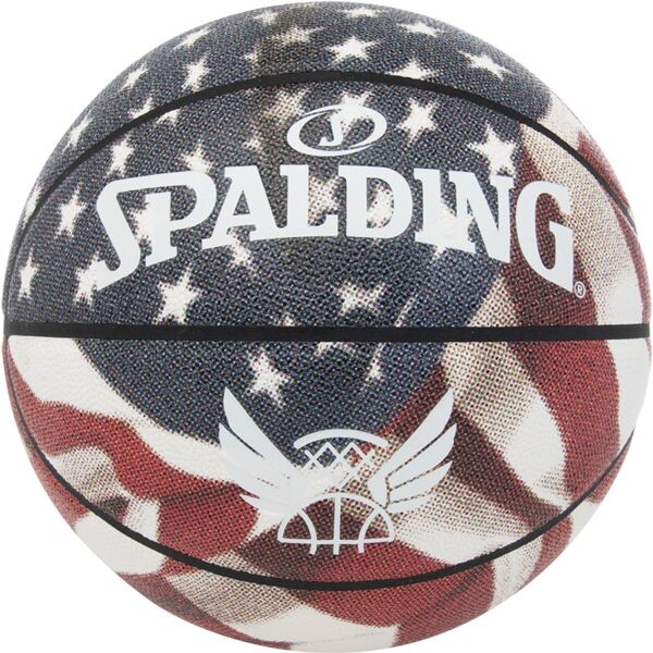 E-shop Spalding TREND STARS STRIPES Basketbalový míč, bílá, velikost