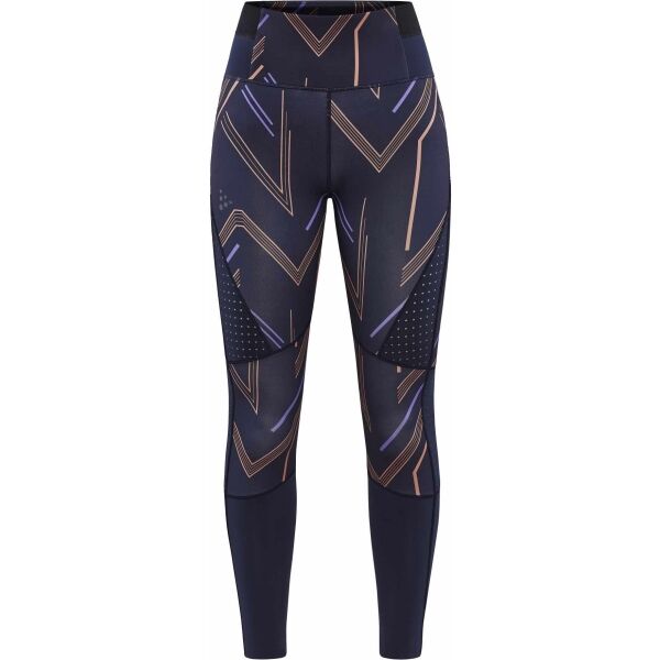 E-shop Craft PRO HIT BLOCKED TIGHTS W Dámské dlouhé elastické kalhoty, tmavě modrá, velikost