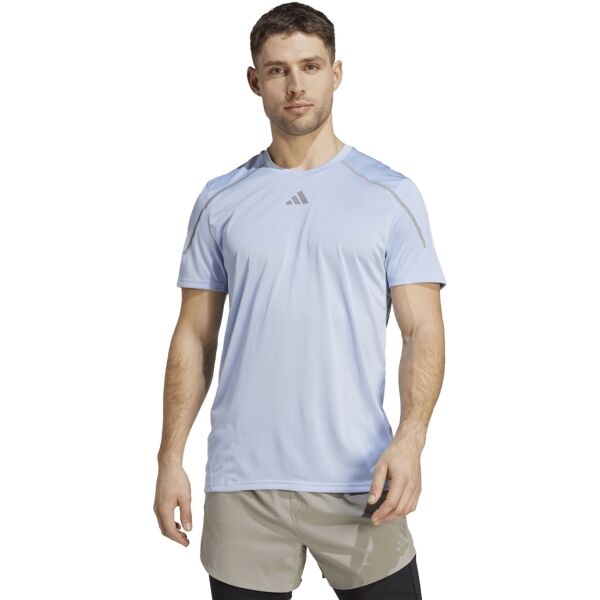 Adidas CONFIDENT Pánské Běžecké Tričko, Světle Modrá, Veľkosť XL