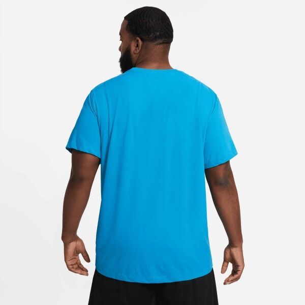 Nike DRI-FIT Pánské Tréninkové Tričko, Modrá, Veľkosť M