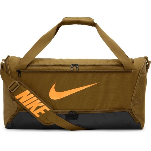 E-shop Nike BRASILIA M Sportovní taška, hnědá, velikost