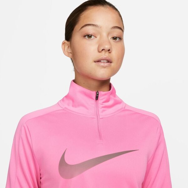 Nike DRI-FIT SWOOSH Dámská Mikina, Růžová, Veľkosť XL