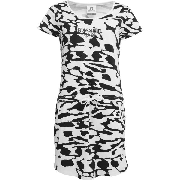 E-shop Russell Athletic ZEBRA DRESS W Dámské šaty, bílá, velikost