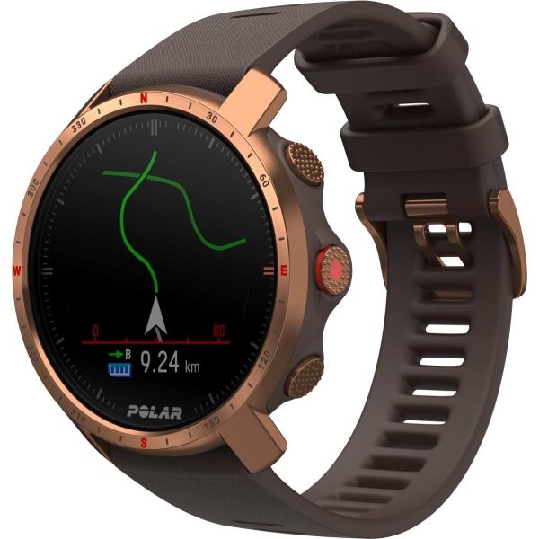 POLAR GRIT X PRO Multisportovní hodinky s GPS a záznamem tepové frekvence, hnědá, veľkosť M/L