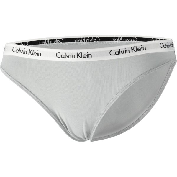 Calvin Klein 3PK BIKINI Dámské Kalhotky, šedá, Veľkosť XS