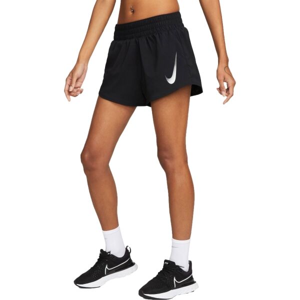 E-shop Nike SWOOSH Dámské šortky, černá, veľkosť XL