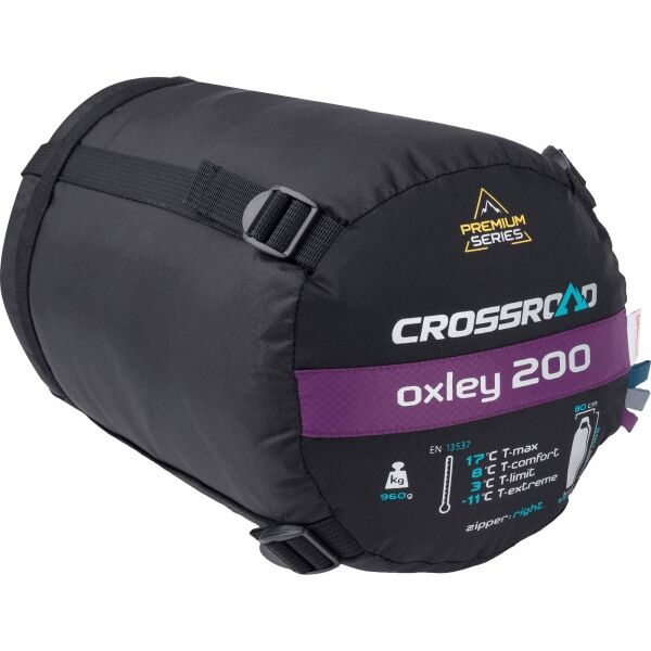 Crossroad OXLEY 200 Spací Pytel , Modrá, Veľkosť 200 Cm - Levý Zip
