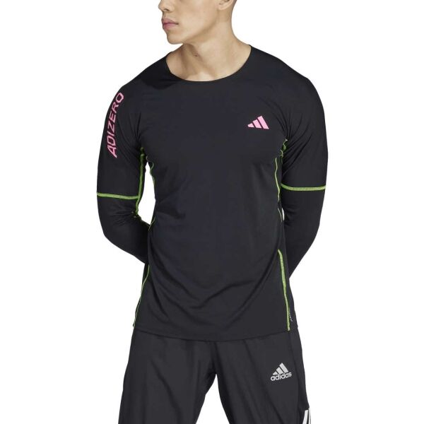 Adidas ADIZERO LONG SLEEVE TEE Pánské Běžecké Tričko, černá, Veľkosť S