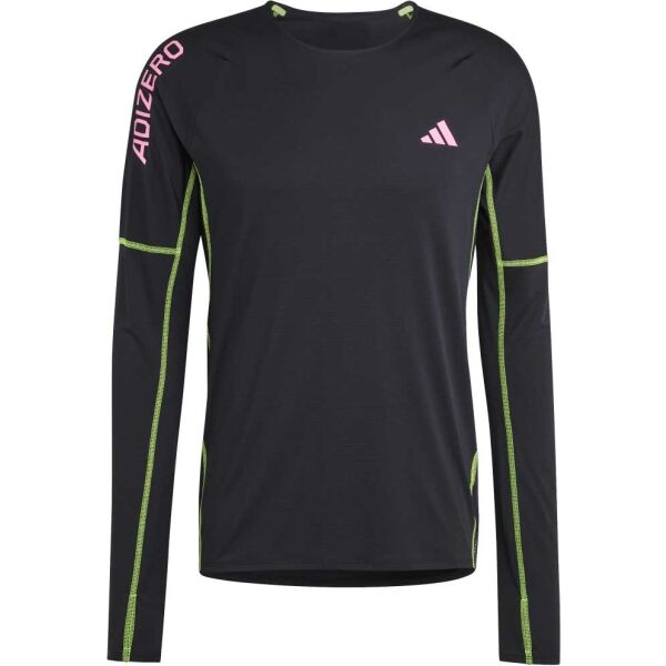 Adidas ADIZERO LONG SLEEVE TEE Pánské Běžecké Tričko, černá, Veľkosť S